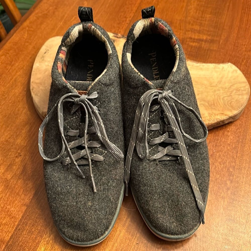 Pendleton Gray Wool Sneakers - 7.5